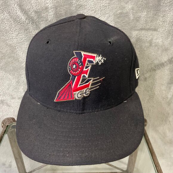 Vintage Round Rock Express MILB New Era fitted 7 1/4 Black/Red patch Cap Hat USA - Picture 1 of 8
